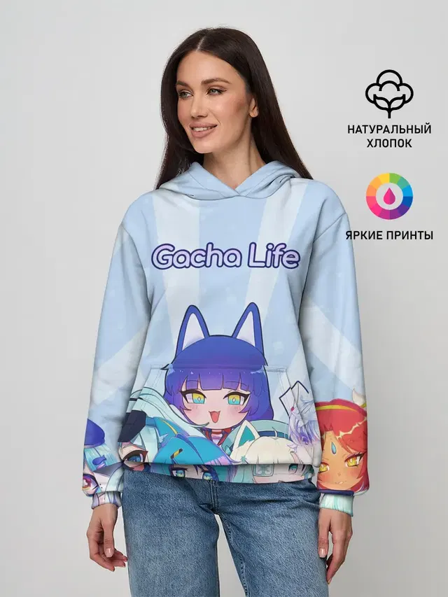 Женское худи с принтом «Gacha Club — Gacha Club Character»
