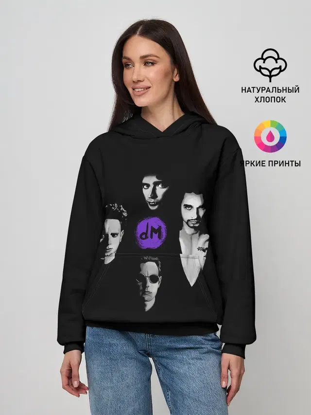 Женское худи с принтом «Depeche Mode — Depeche mode band»