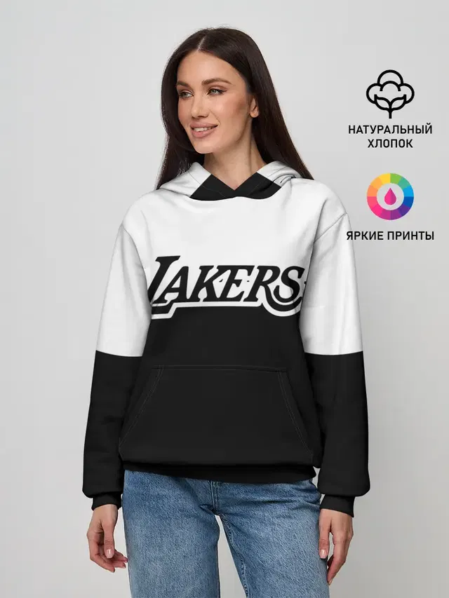 Женское худи с принтом «Лейкерс — Kobe Bryant - Los Angeles Lakers.»