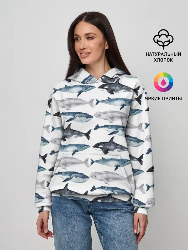 принт с китами