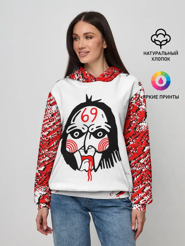 Женское худи с принтом «6IX9INE»