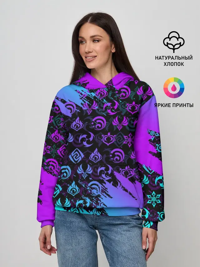 GENSHIN NEON PATTERN SYMBOL / НЕОН ЭМБЛЕМЫ