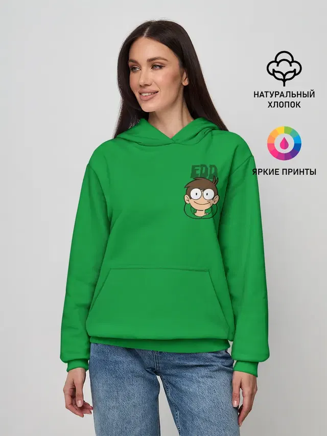 Женское худи с принтом «Eddsworld — Эдд»