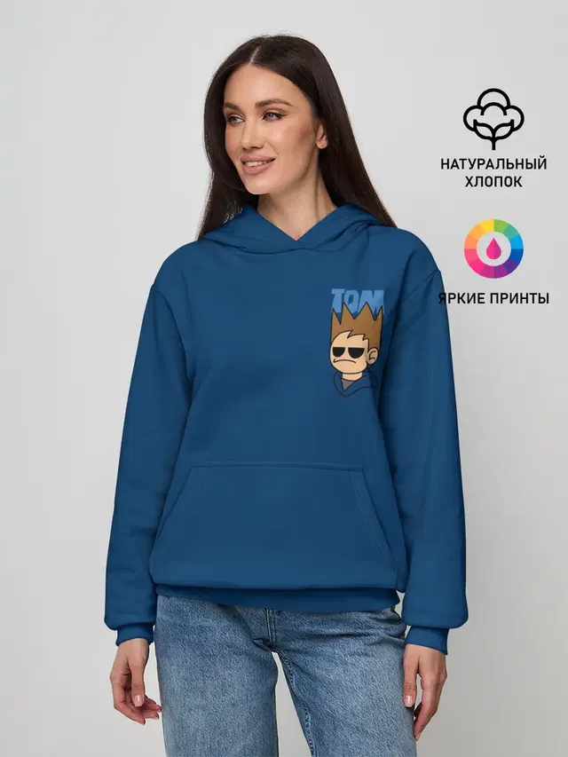 Женское худи с принтом «Eddsworld — Том EDDSworld.»