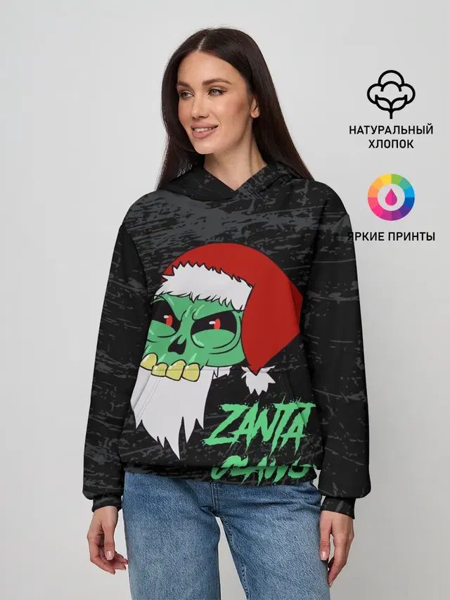 Женское худи с принтом «Eddsworld — Zanta Claws.»