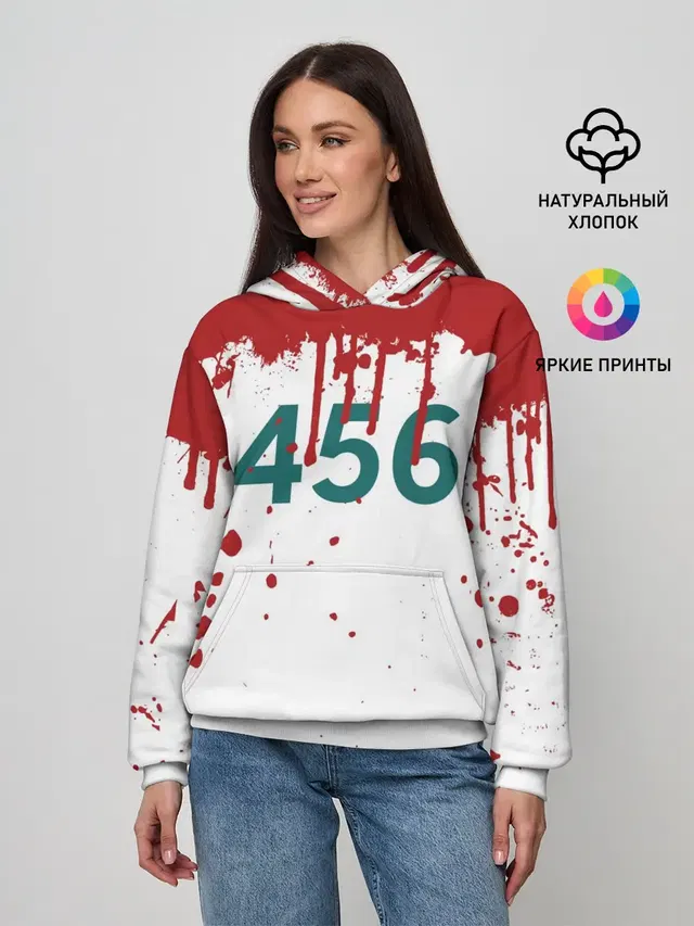 ИГРА В КАЛЬМАРА ПЕРСОНАЖ 456 КРОВЬ