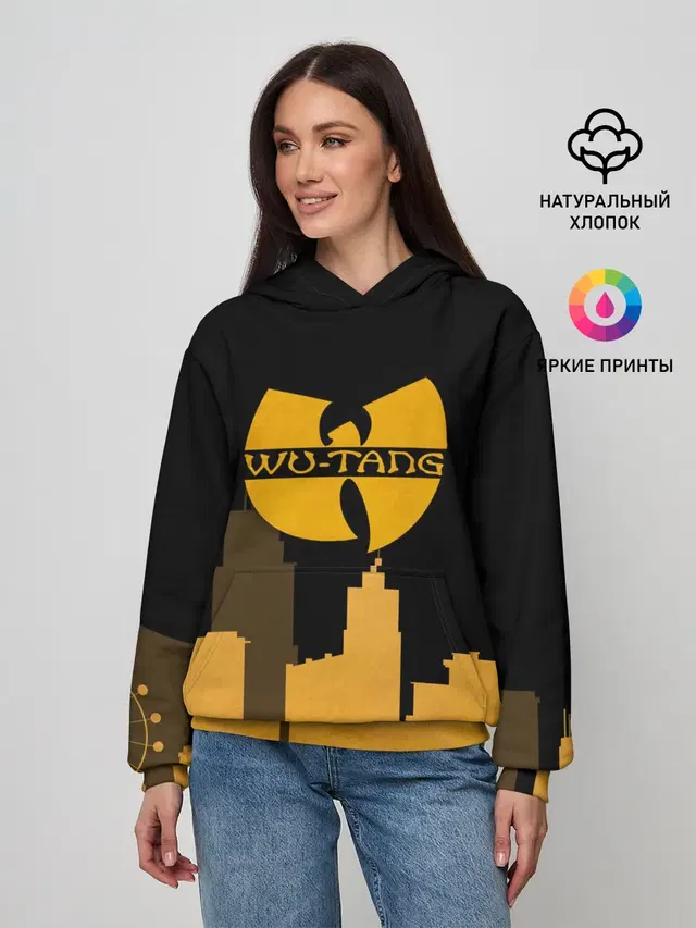 Женское худи с принтом «Wu-Tang Clan — WU-TANG CLAN CITY»
