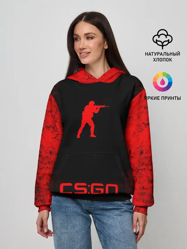 Женское худи с принтом «Counter-Strike — Counter-Strike: Global Offensive»