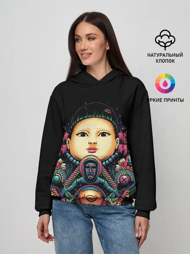 Игра в кальмара Кукла маски черепа