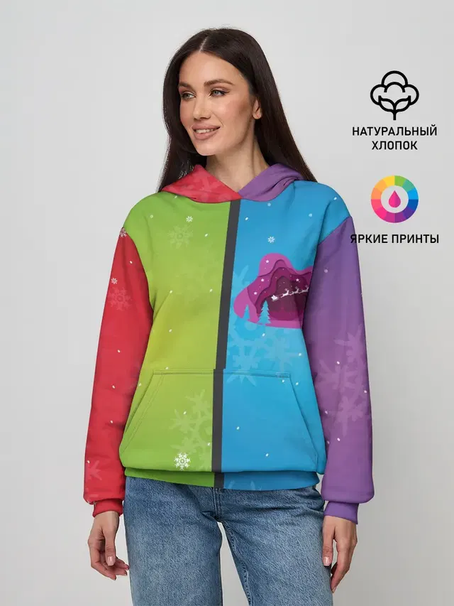 Цветное рождество Snowflake