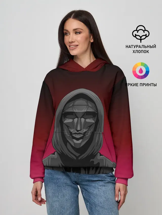 Распорядитель игры на черно розовом фоне