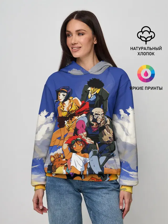 Женское худи с принтом «Cоwboy ALL»