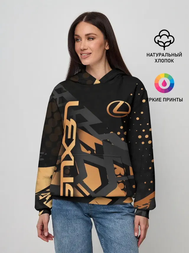 Женское худи с принтом «Lexus»