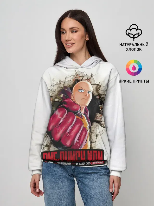 Сайтама пробивая стены One Punch-Man
