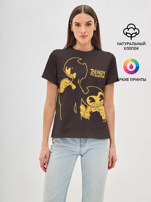 Женская базовая футболка с принтом «Batim»