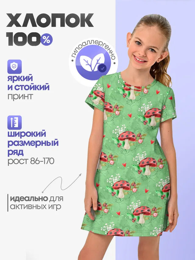 Грибы Мухоморы паттерн