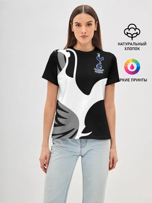 Женская базовая футболка с принтом «Tottenham — Tottenham Exclusive»