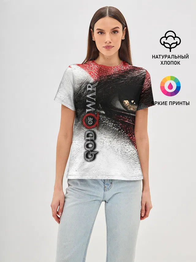Женская базовая футболка с принтом «Omega symbol»