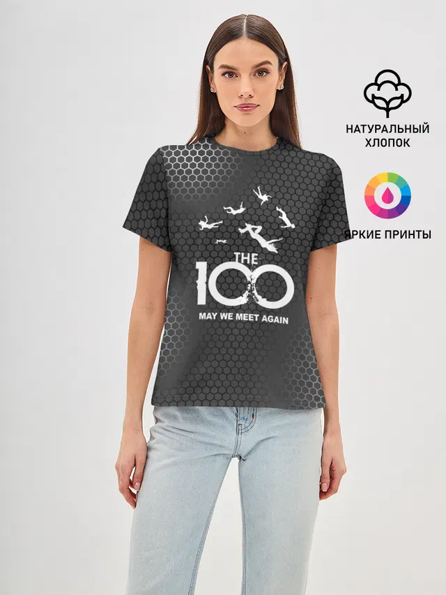 Женская базовая футболка с принтом «The 100»