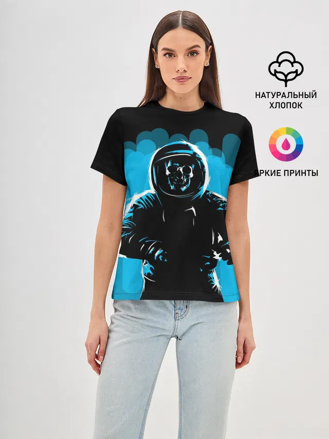 Женская базовая футболка с принтом «Dead Space»