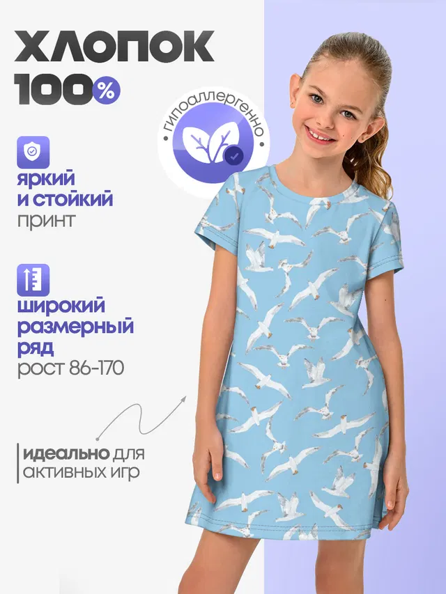 Чайки в небе паттерн