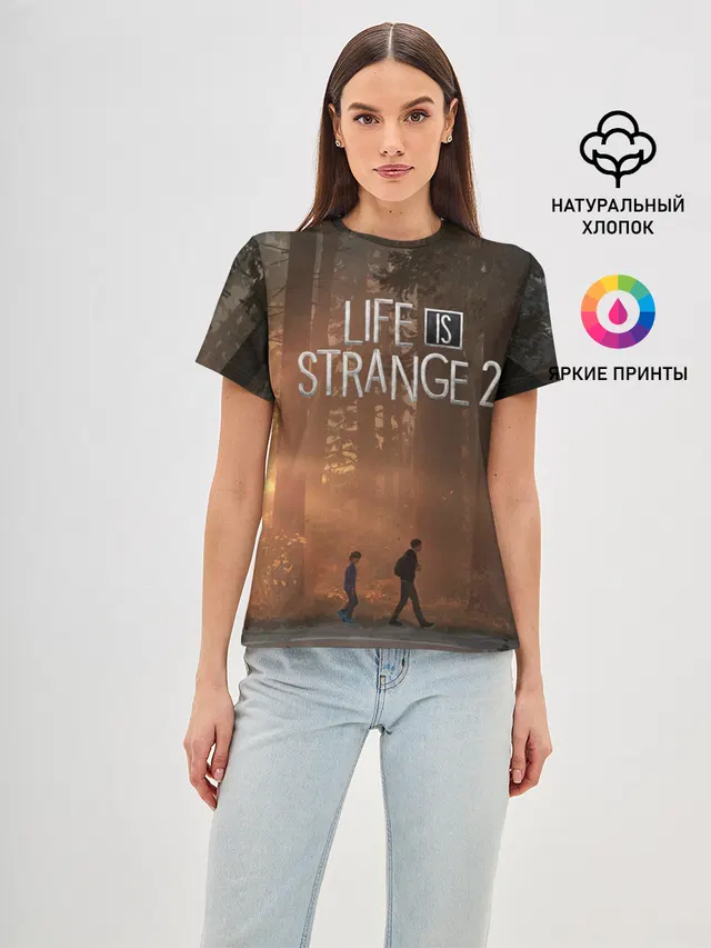 Женская базовая футболка с принтом «Life is Strange 2»