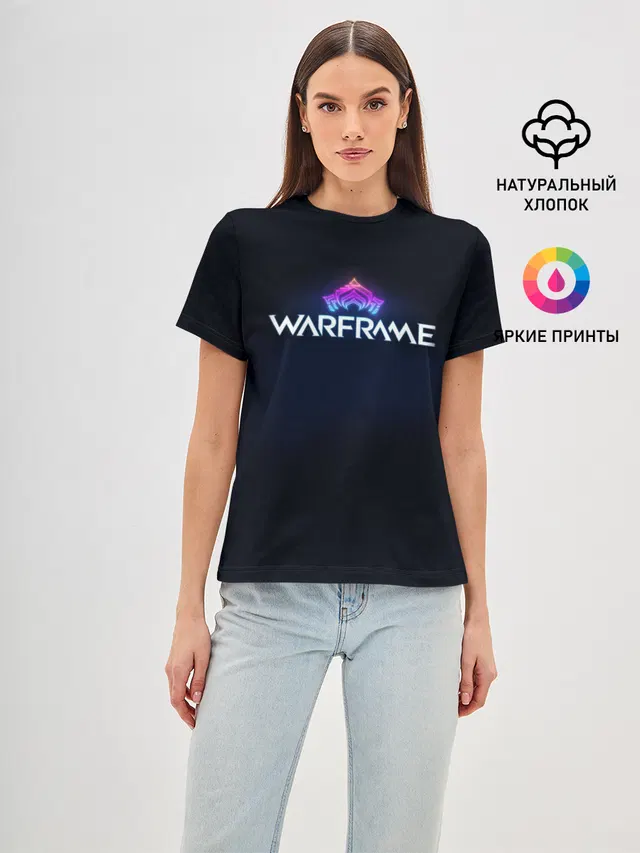 Женская базовая футболка с принтом «Warframe»