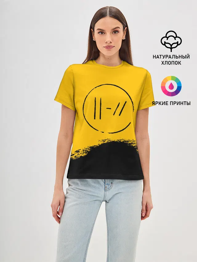 Женская базовая футболка с принтом «Twenty one pilots symbol»