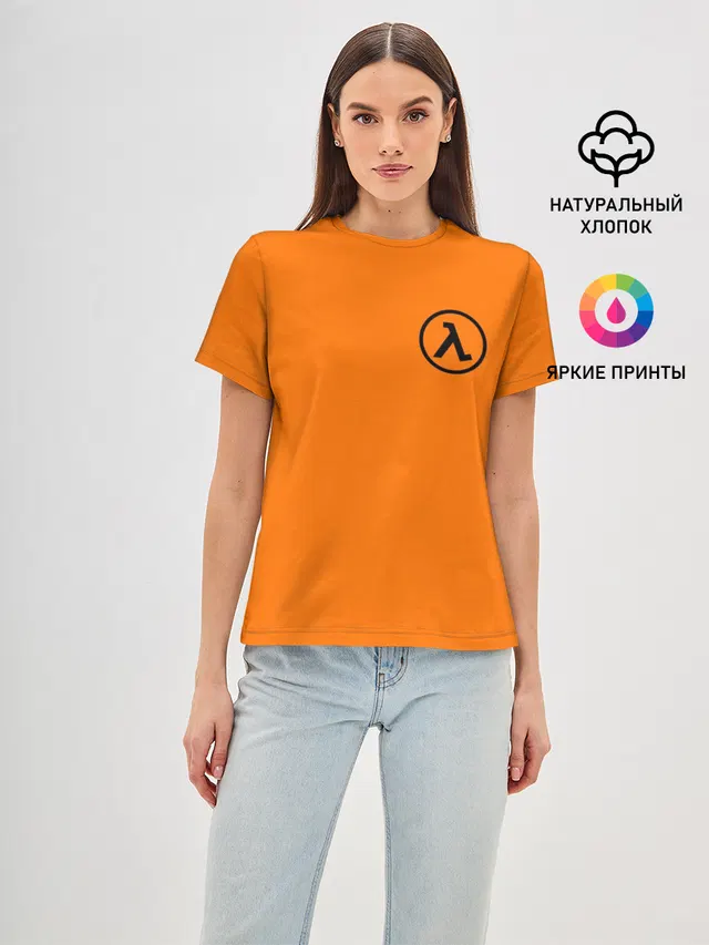 Женская базовая футболка с принтом «Half-Life»