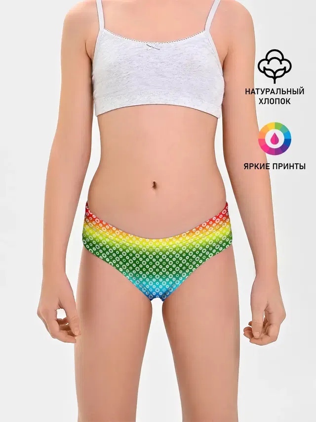 Трусы для девочек с принтом «Фотограф — Для фотографов. RGB. Диафрагма.»