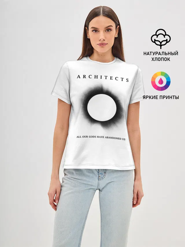 Женская базовая футболка с принтом «Architects»