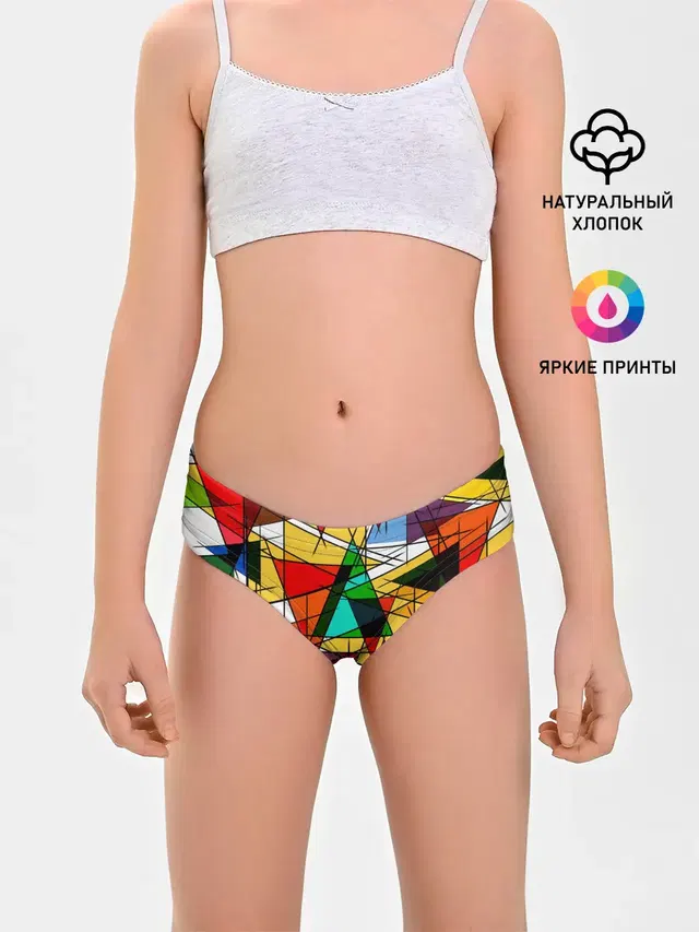 Трусы для девочек с принтом «Tie-Dye — ПИКАССО»