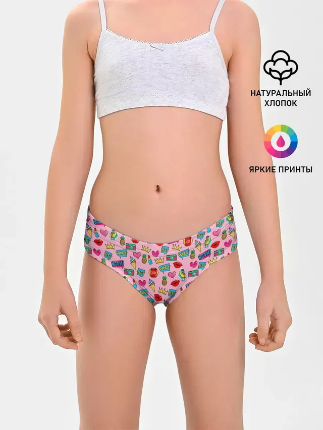 Трусы для девочек с принтом «Pop Art»