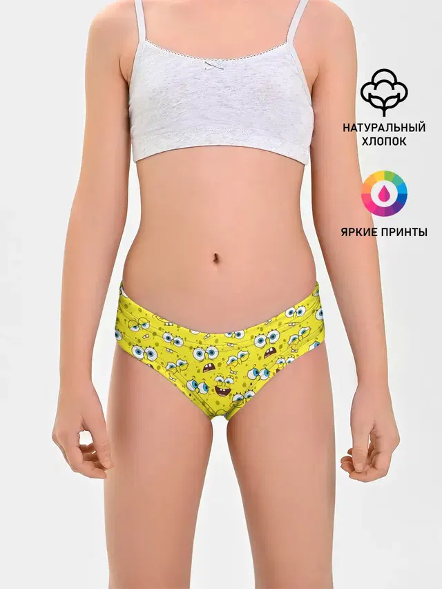 Трусы для девочек с принтом «Губка Боб — SpongeBob pattern»
