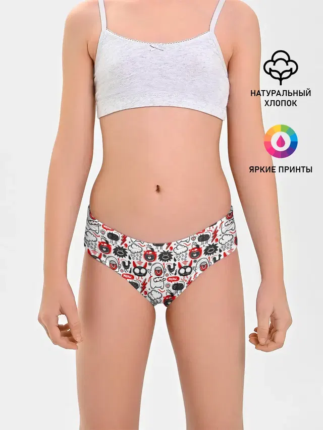 Трусы для девочек с принтом «Pop Art»
