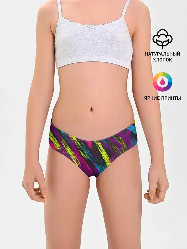 Трусы для девочек с принтом «Pop Art — SUMMER 2021»
