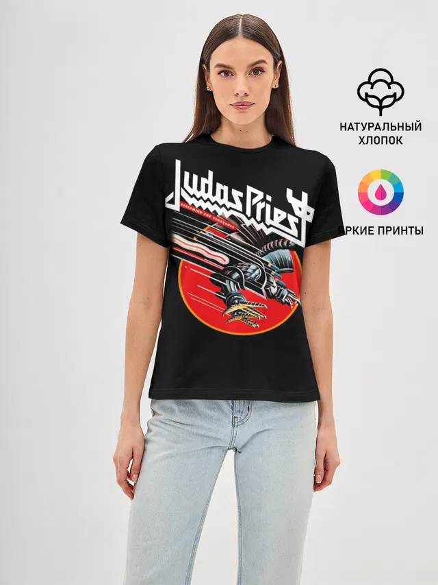 Женская базовая футболка с принтом «Screaming for Vengeance»