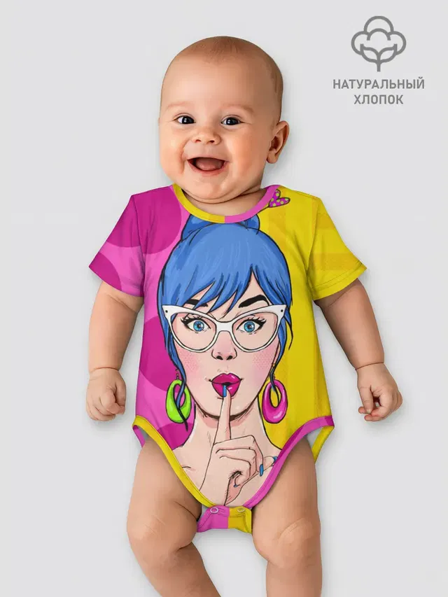 Детское боди с принтом «Pop Art»
