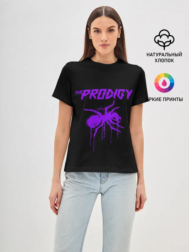 Женская базовая футболка с принтом «ant — The Prodigy»