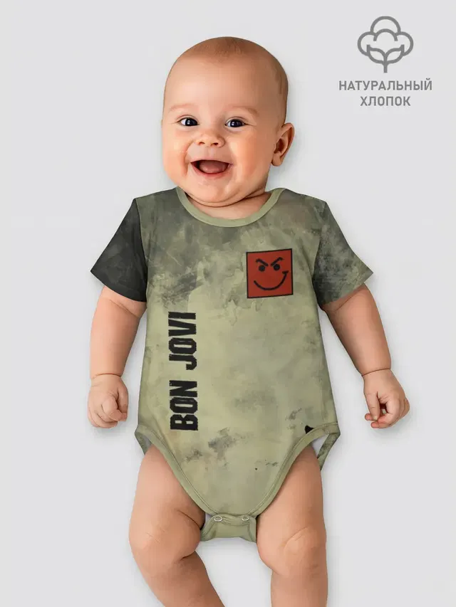 Детское боди с принтом «Bon Jovi»