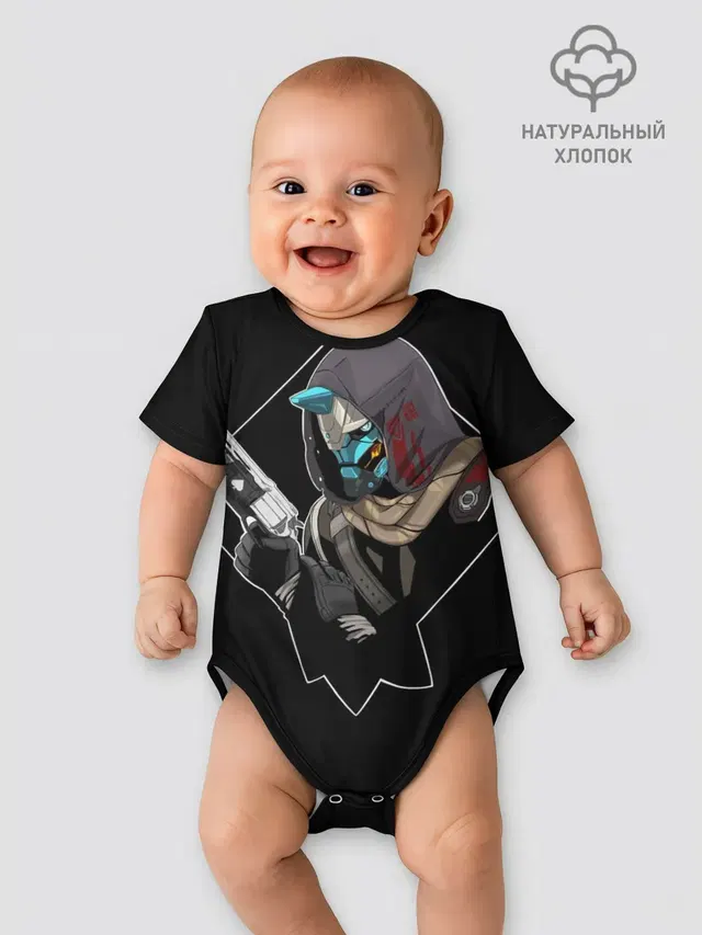 Детское боди с принтом «Destiny — Cayde-6»
