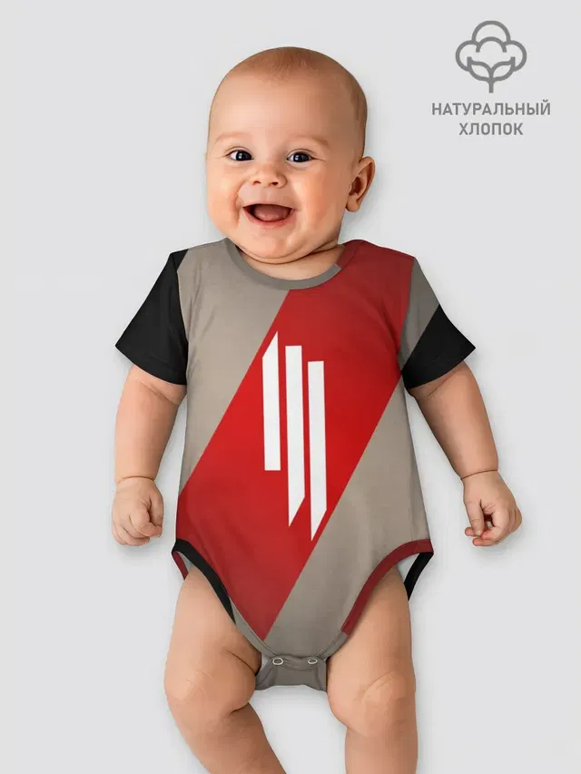 Детское боди с принтом «Skrillex»