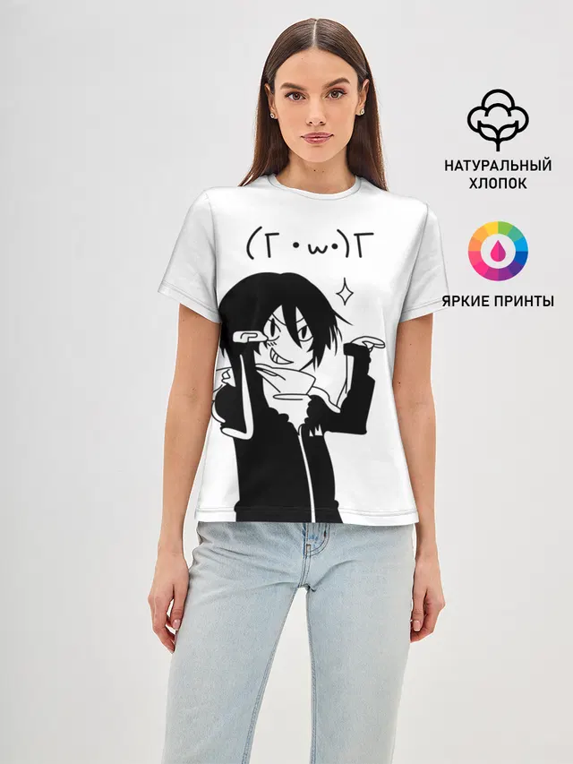 Женская базовая футболка с принтом «Kawaii Yato»
