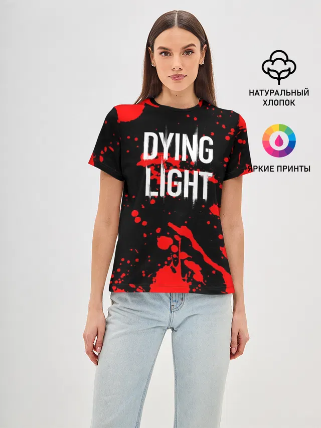Женская базовая футболка с принтом «Dying Light»
