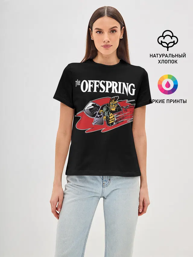 Женская базовая футболка с принтом «Offspring»