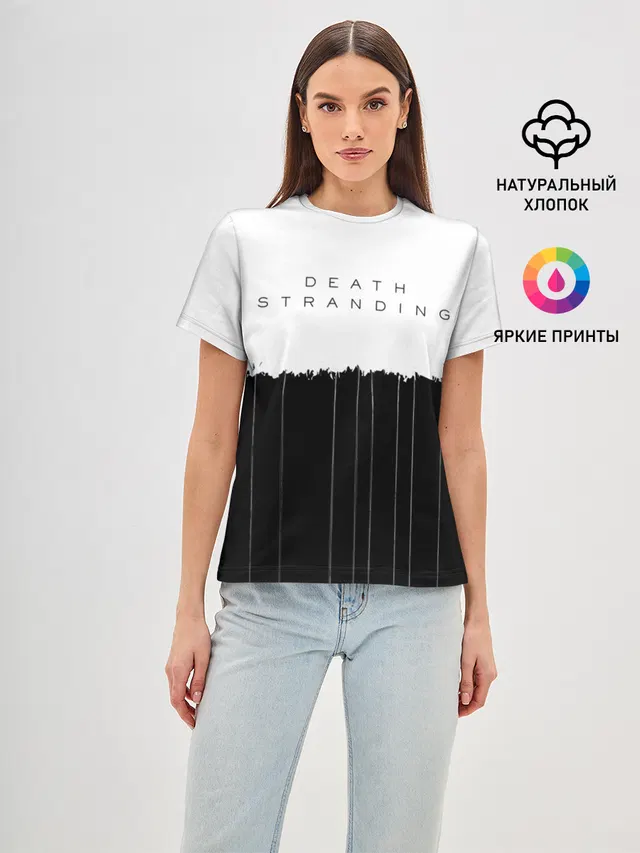 Женская базовая футболка с принтом «Typography»