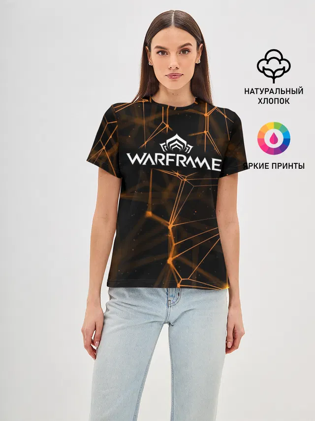 Женская базовая футболка с принтом «Warframe»