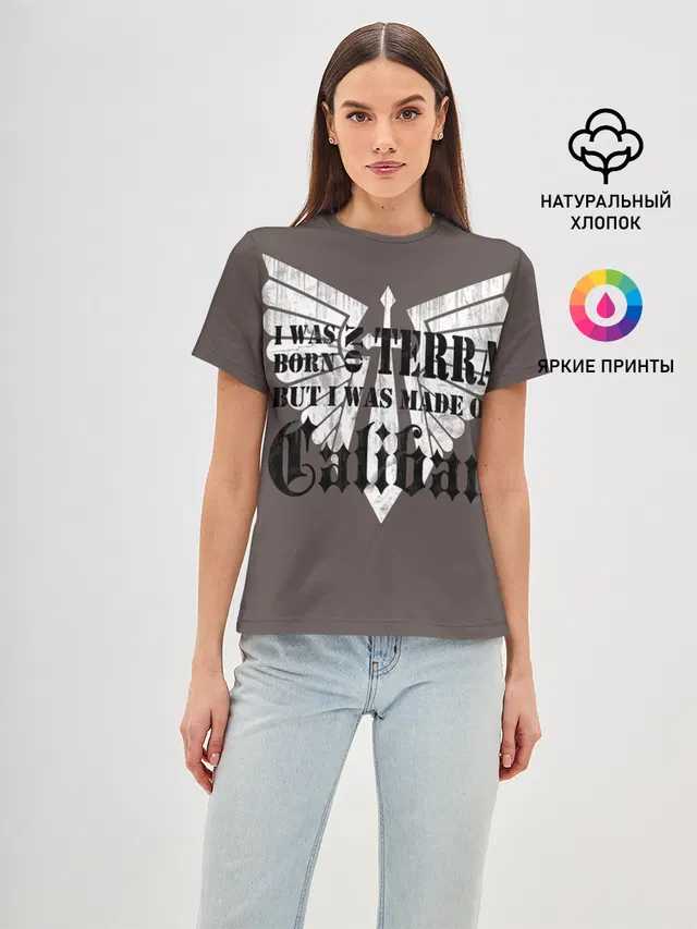 Женская базовая футболка с принтом «Dark Angels»