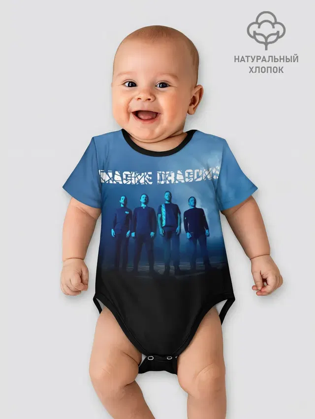 Детское боди с принтом «Imagine Dragons — Greatest Hits - Imagine Dragons»