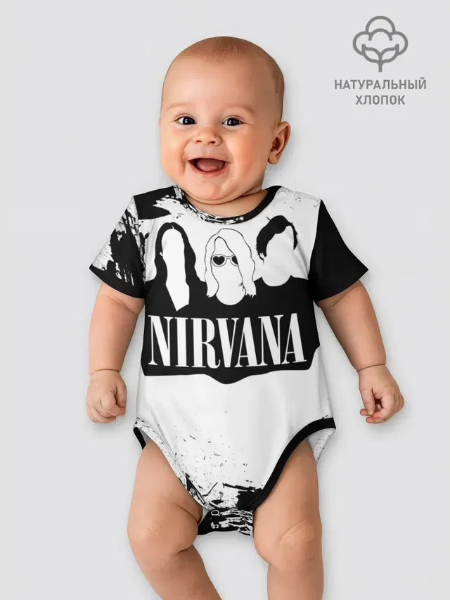 Нирвана Рок Группа Гранж ЧБ | Nirvana